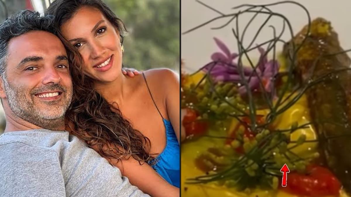 Ünlü restoranda yemek yerken tabaktan solucan çıktı